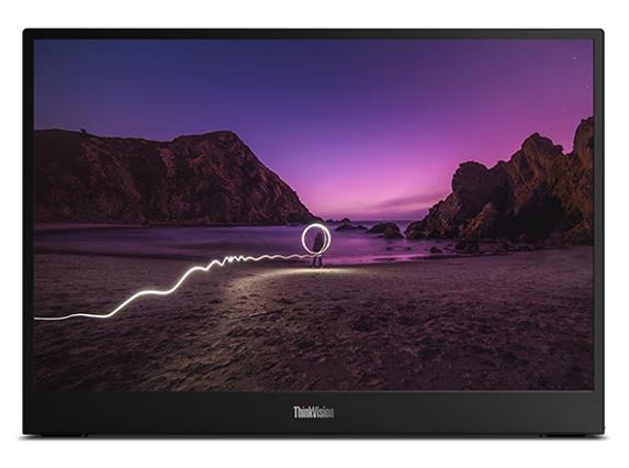 LENOVO ThinkVision M16 16' WUXGA 1920x1200 Portable Monitor 60Hz 6ms Tilt Height Adjustable 970g 178Â° View Angle USB-C DP 65W PD 3yr