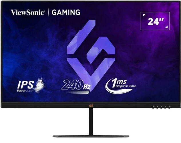 ViewSonic 24' FHD IPS 240Hz, 1ms MPRT, FreeSync & G-Sync Compatible, HDR10, HDMI/DP Gaming Monitor,3YARW