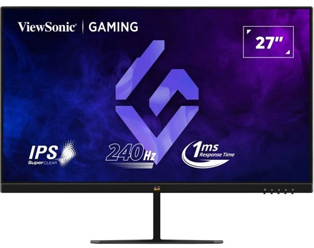 ViewSonic 27' FHD IPS Gaming, 240Hz, 1ms MPRT, HDR10, FreeSync, G-Sync Compatible, HDMIÃ—2, DP, 178Â°/178Â°, 250 Nits, 3YARW