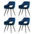 Artiss Dining Chairs Set of 4 Velvet Hollow Armchair Blue