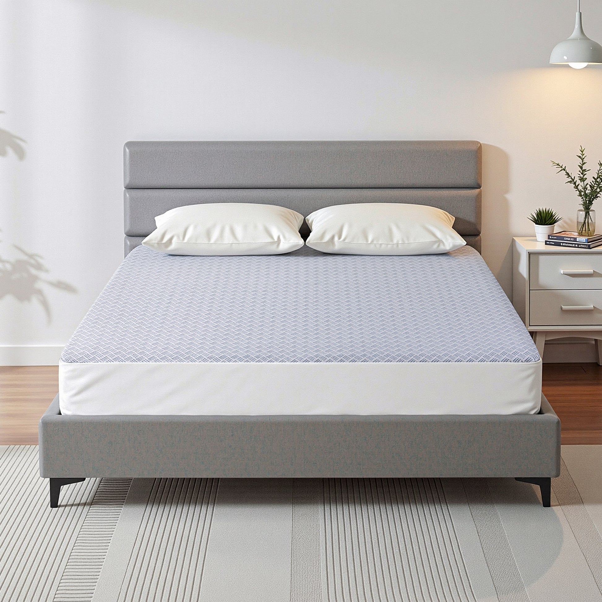 Giselle Cooling Mattress Protector Waterproof Deep Pocket Fitted Cover Double