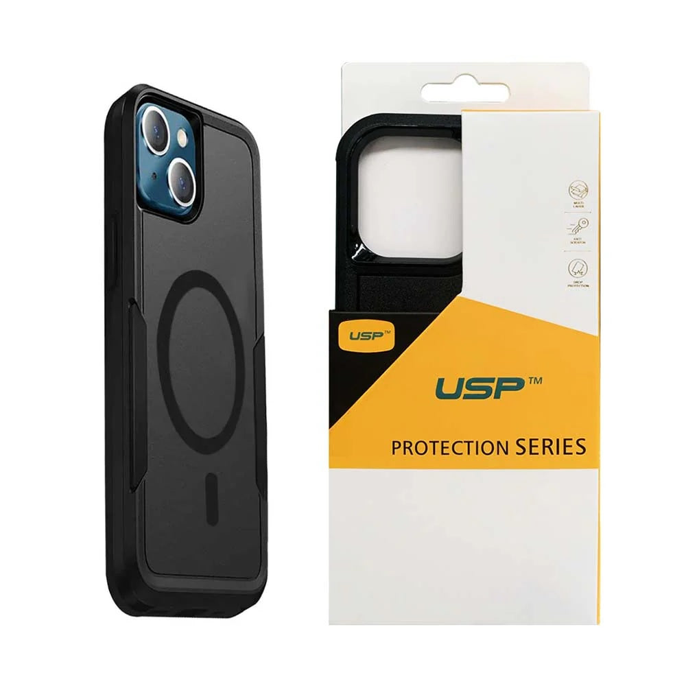 USP Rugged Apple iPhone 16 (6.1') Armor Case Black - Military-Grade, Multi layers, No-Slip, Sleek, Ultimate Protection, 5 Years Warranty