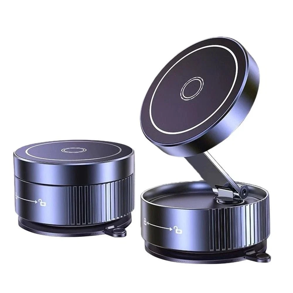 USP Magnetic Suction Cup Car Phone mount- 360Â° Rotatable Adjustable - Grey, Strong Magnetic Grip, Durable Build, 5 Year Warranty