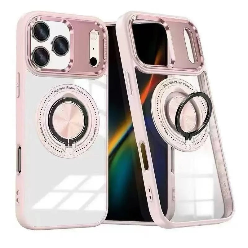 USP Apple iPhone 17 Pro Max (6.9') MagSafe Case with Ring Holder Pink - Silicone Bumper,Drop Resistance, Scratch Protection, 5 Years Warranty