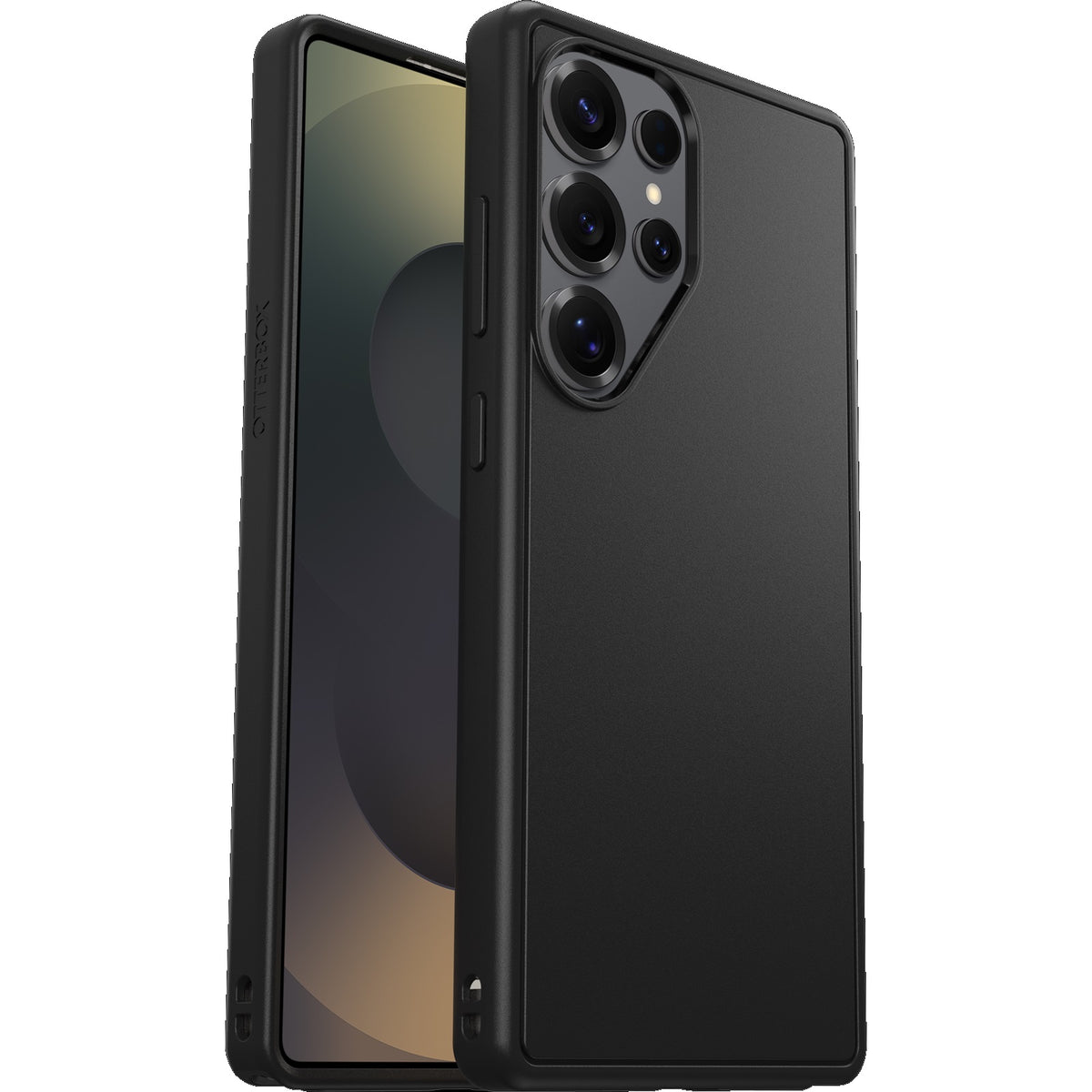 OtterBox React Samsung Galaxy S25 Ultra 5G (6.9') Case Black Crystal (Clear/Black) -(77-97504),Antimicrobial,DROP+ Military Standard,7 Years Warranty