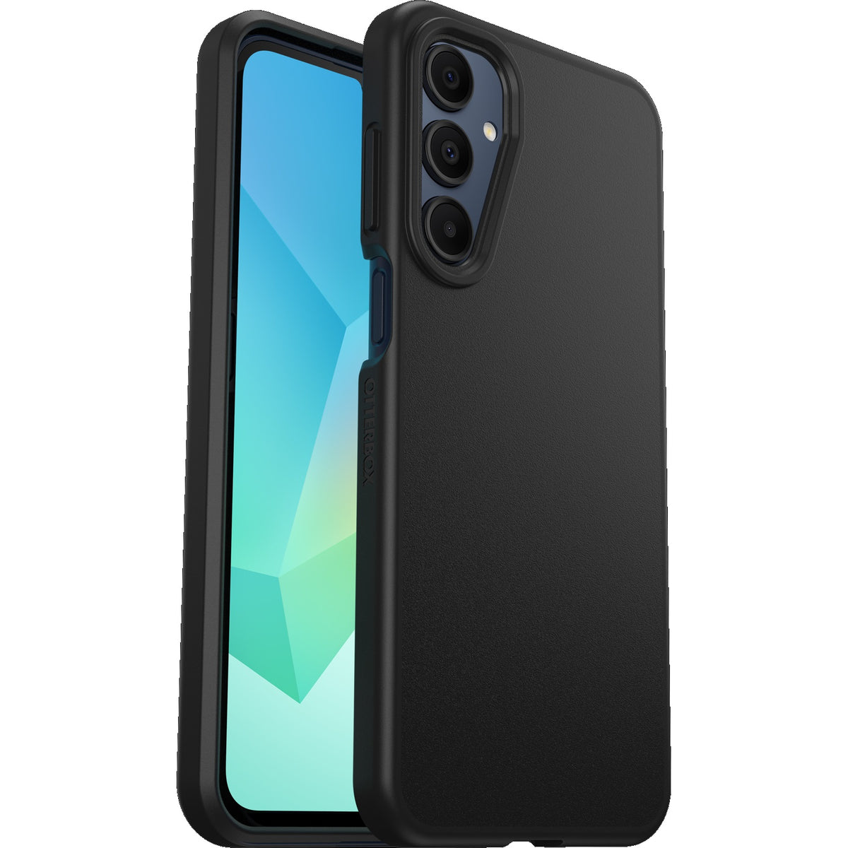OtterBox React Samsung Galaxy A16 5G/ A16 4G (6.7') Case - Black (77-97668),Antimicrobial,DROP+ Military Standard,Raised Edges,7 Years Warranty