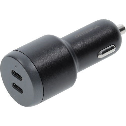 OtterBox 65W Dual Port Standard Fast Car Charger - Black (77-98236), 2xUSB-C, Smart & Compact design, Hassle-Free, 2 Years Warranty