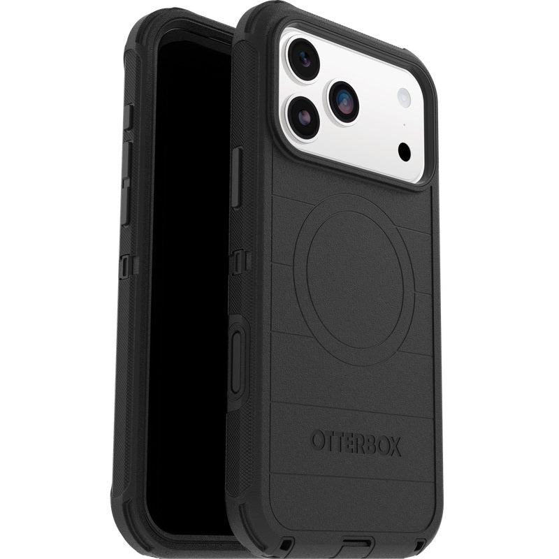 OtterBox Defender Pro MagSafe Apple iPhone 18 Pro / iPhone 17 Pro (6.3') Case Black - (77-98380), DROP+ 7X Military Standard, Raised Edges, 7 Years Wt
