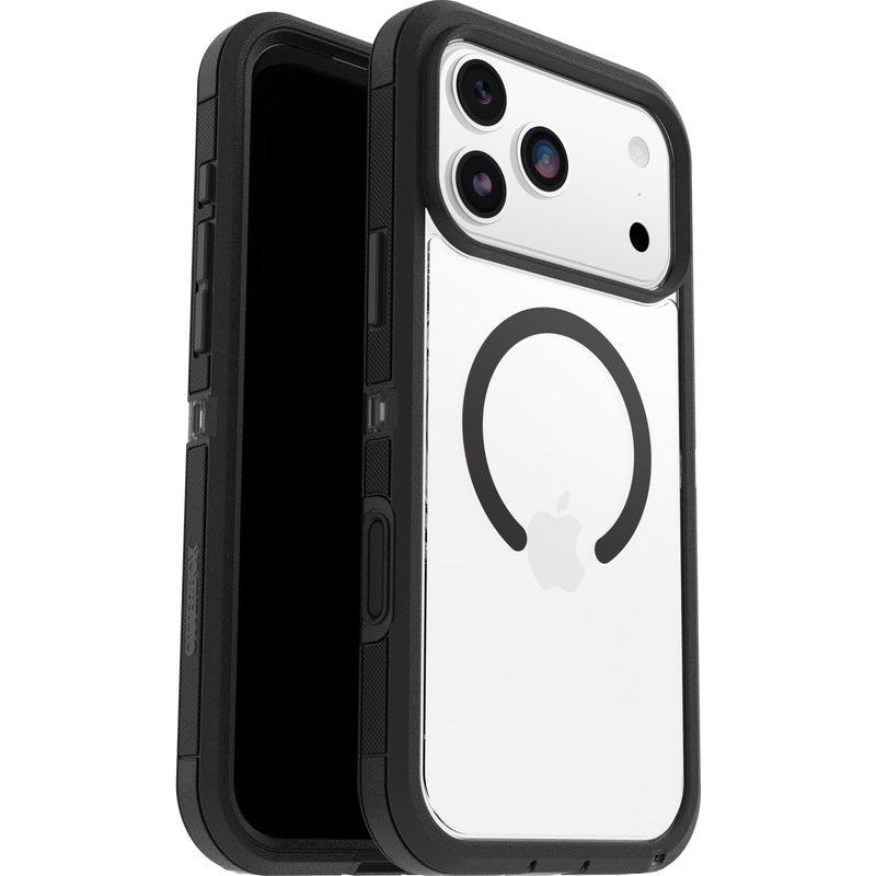 OtterBox Defender Pro XT MagSafe Apple iPhone 17 Pro Max (6.9') Case Dark Side (Clear/Black) - (77-98534), DROP+ 7X Military Standard,7 Years Warranty