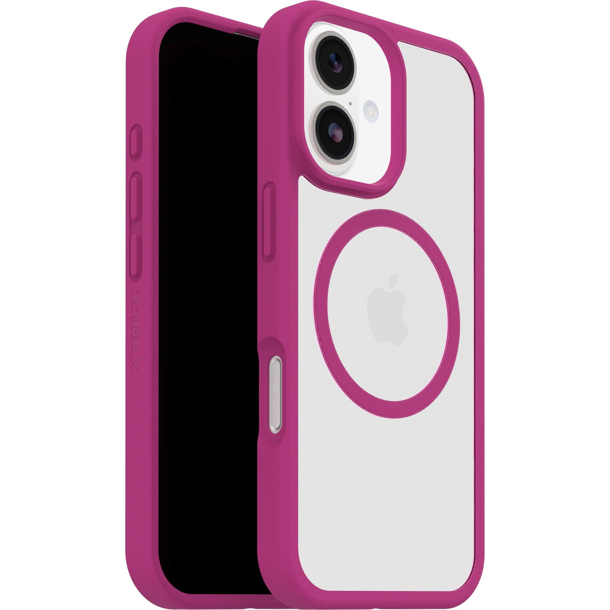 OtterBox React MagSafe Apple iPhone 17 (6.3') Case Rose Crystal (Pink/Clear) - (77-98594),DROP+ Military Standard,Raised Edges,7 Years Warranty