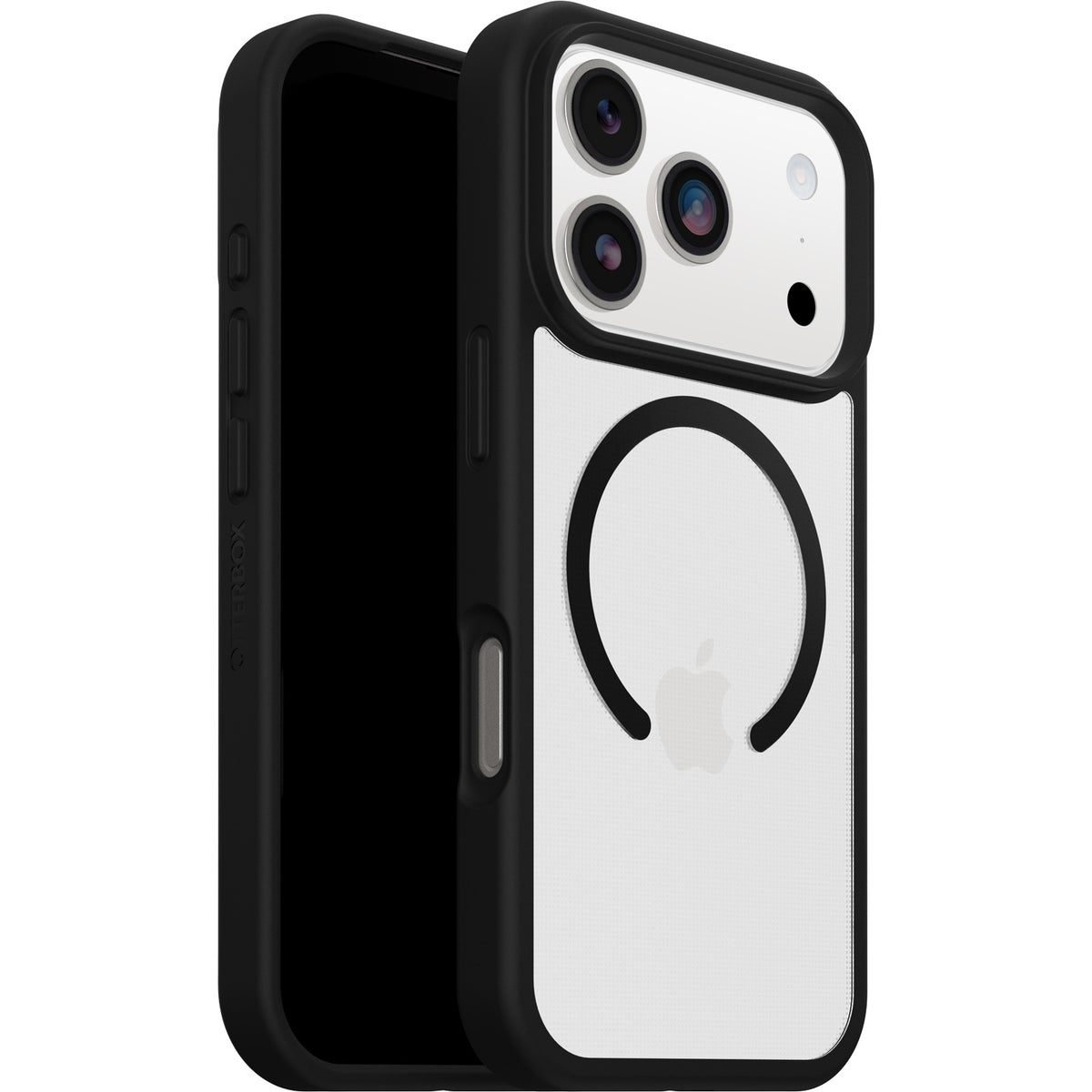OtterBox React MagSafe Apple iPhone 18 Pro / iPhone 17 Pro (6.3') Case Black Crystal (Clear/Black) - (77-98631),7 Years Warranty