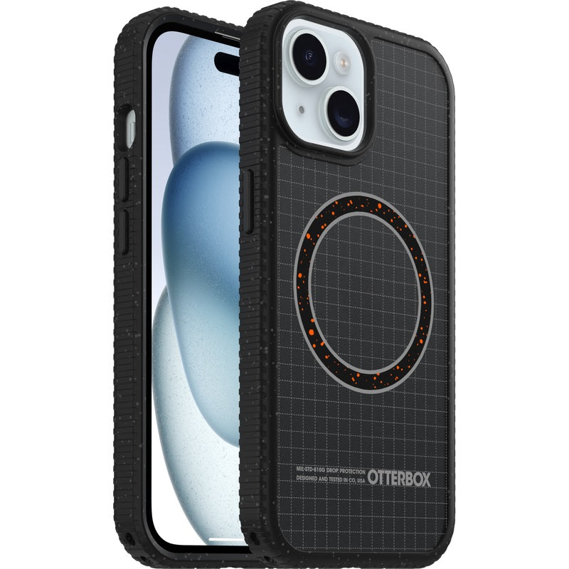 OtterBox Sole MagSafe Apple iPhone 17e /  iPhone 16e / iPhone 15 / iPhone 14 / iPhone 13 (6.1') Night Raid Case Black-(77-99550), 7 Years Warranty