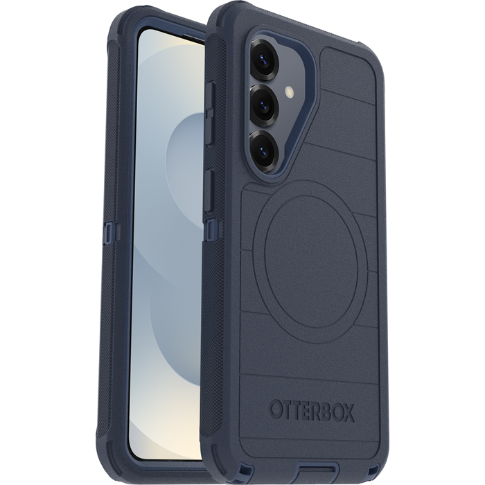 OtterBox Defender Pro Magnets Samsung Galaxy S26 5G (6.3') Riverside - Blue - (77-99863), DROP+ 7X Military Standard, Tri-Layer, 7 Years Warranty