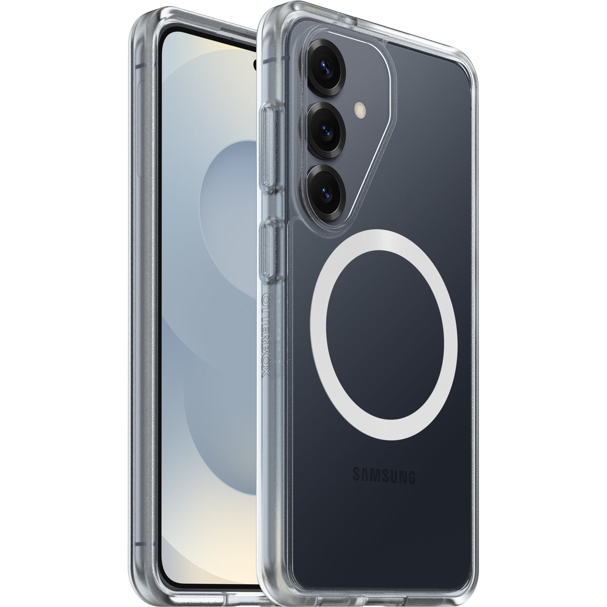 OtterBox React Magnets Samsung Galaxy S26 5G (6.3') Case Black Crystal (Clear/Black) - (77-99935),DROP+ Military Standard, 7 Years Warranty