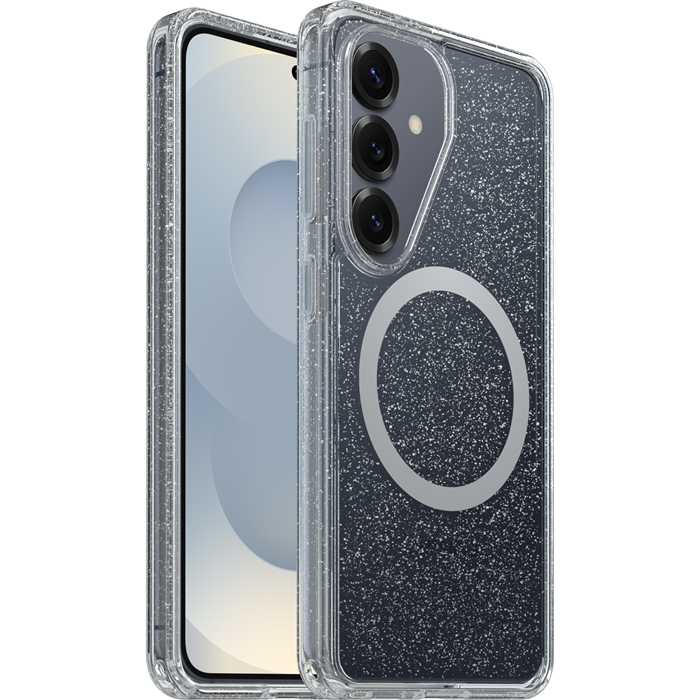 OtterBox Symmetry Clear Magnets Samsung Galaxy S26 5G (6.3') Case Stardust Clear - (77-99979), DROP+ 3X Military Standard, 7 Years Warranty