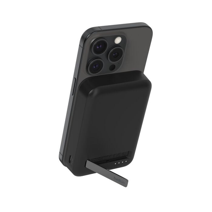 Belkin BoostCharge Pro Magnetic 10K Power Bank w/ Qi2 (15W)+USB-C Cable(1M)+Integrated Kickstand -Black(BPD008BTBK),2xUSB,$2500 CEW,2 Years Warranty