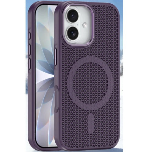 USP Apple iPhone 17 (6.3') Armor 3D Mesh Case with MagSafe Dark Purple- Fragiile Surface, TPU Bumper, Drop Resistance, 5 Years Warranty
