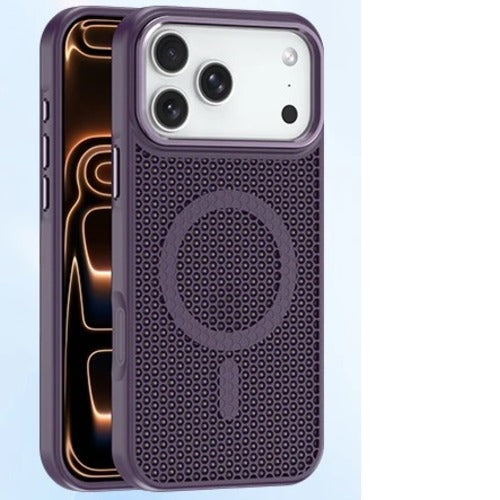 USP Apple iPhone 17 Pro Max (6.9') Armor 3D Mesh Case with MagSafe Dark Purple- Fragiile Surface, TPU Bumper, Drop Resistance, 5 Years Warranty