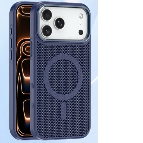 USP Apple iPhone 17 Pro (6.3') Armor 3D Mesh Case with MagSafe Dark Blue- Fragiile Surface, TPU Bumper, Drop Resistance,  5 Years Warranty