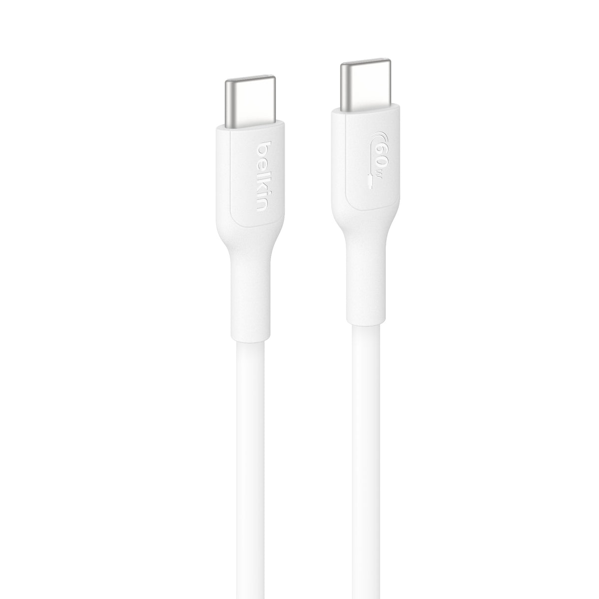 Belkin BoostCharge USB-C to USB-C Cable (0.15M) - White(CAB023fq0MWH), 3A/60W, 480Mbps, 300K+ Bends,Â Apple, Samsung, USB-IF Certified,2 Years Warranty