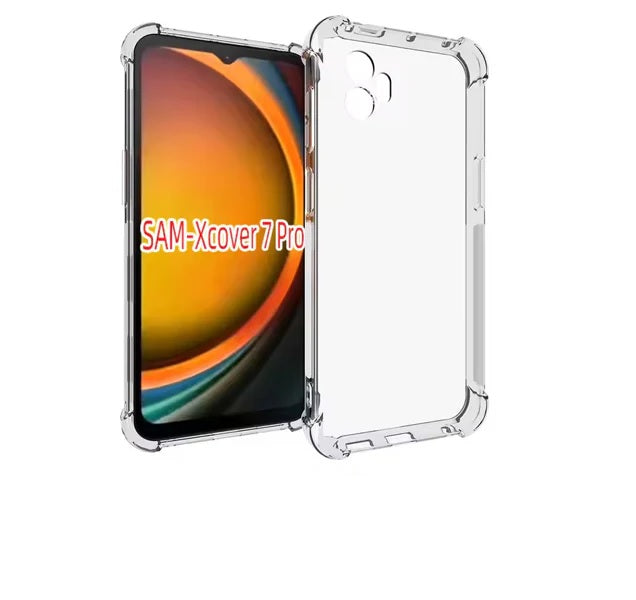 USP Samsung Galaxy  Xcover7 Pro (6.6') Jelly Clear Case - Shockproof, DropProof, Tough Gel, Flexibilty, Extra Grip, 5 Years Warranty