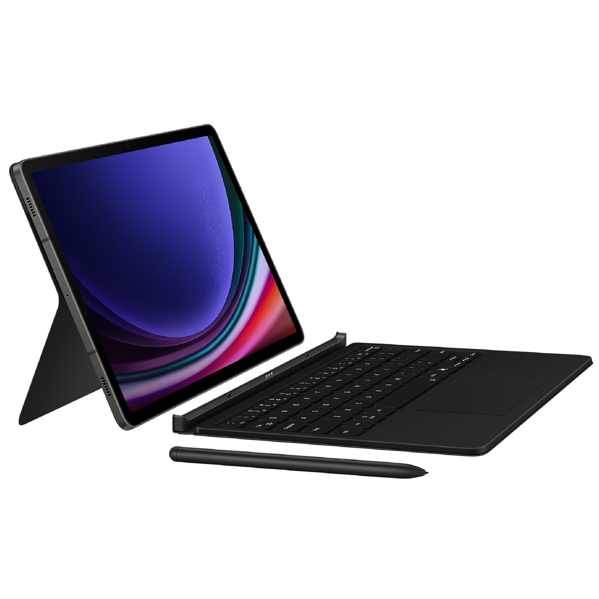 Samsung Galaxy Tab S10 Lite / S10 FE / Tab S9 / S9 FE Book Cover Keyboard - Black(EF-DX725UBEGWW), Effortless Comes In 150Â°, AI Key, 6 Months Warranty