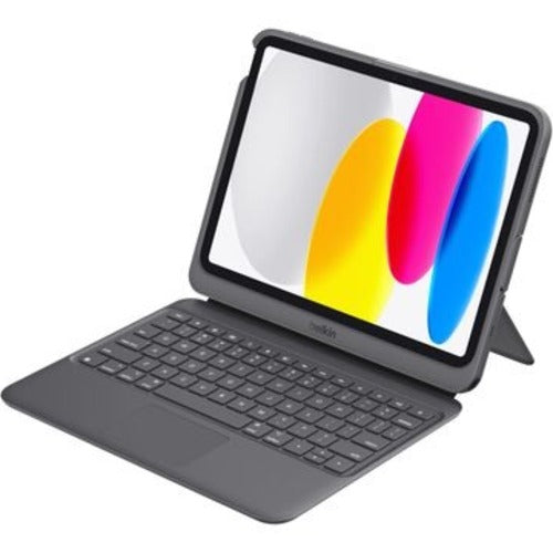 Belkin Connect Apple iPad (11') (A16) (11th Gen) / iPad (10.9') (10th Gen) Folio Keyboard with Display Hub - Black(TBA008bg), 3 Years Warranty