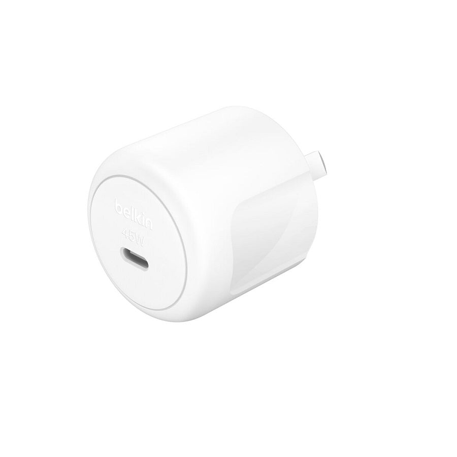 Belkin BoostCharge Compact 45W USB-C (PD 3.1) Wall Charger - White (WCA013auWH), Best for iPhone & Samsung, $2500 CEW, 2 Years Warranty