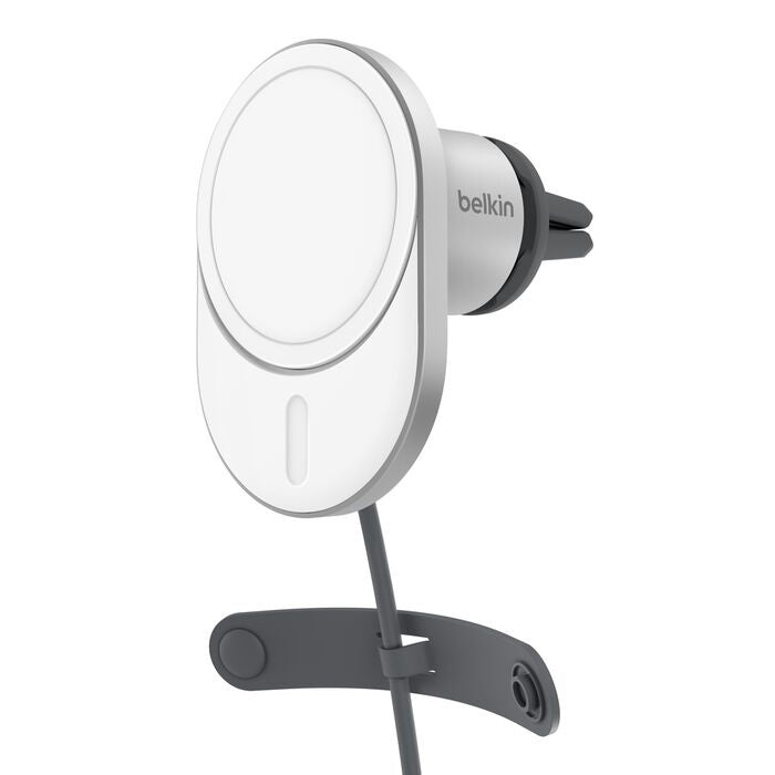 Belkin BoostCharge Pro Magnetic Wireless Car Charger w/ Qi2(15W)+20W Car PSU +USB-C Cable(1.5M) - White (WIC008btGR-V2),$2500 CEW,2 Years Warranty