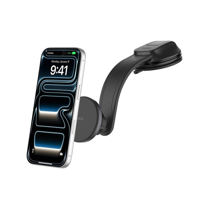Belkin BoostCharge Magnetic Wireless Charging Car Dash Mount w/ Qi2(15W)+27W Car Adapter+USB-C Cable(1M) -Black(WIC011fqBK),$2500 CEW,2 Years Warranty