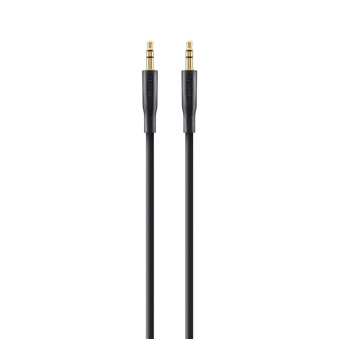 Belkin 3.5 mm Gold Plated AUX Cable (2M) - Black (F3Y117bt2M), Plug-In & Play Anywhere, Perfect for Connecting, Apple, 2 Years Warranty