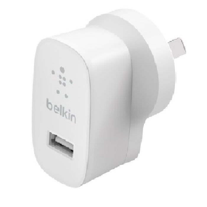 Belkin BoostCharge 12W USB-A Wall Charger - White (WCA002auWH), Portable & Powerful, Lightweight & Compact, $2,500 CEW, 2 Years Warranty