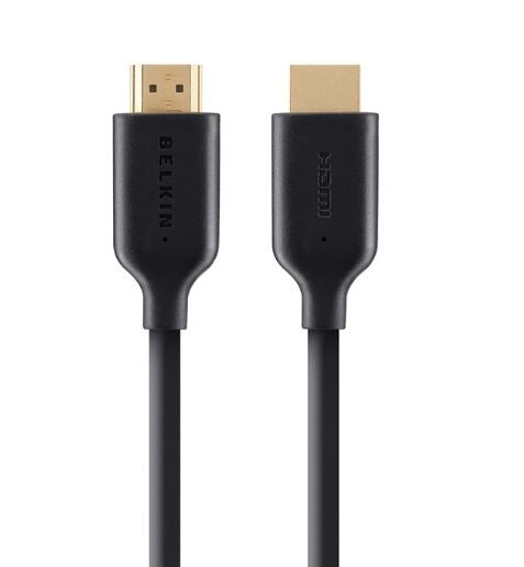 Belkin High Speed HDMI Cable With Ethernet (1M) - Black(F3Y021bt1M), Ultra HD 4K & 1080p Support,120Hz, 3D Compatible,10.2 Bandwidth, 2 Years Warranty