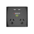 Monster 2-Port+USB Surge Black