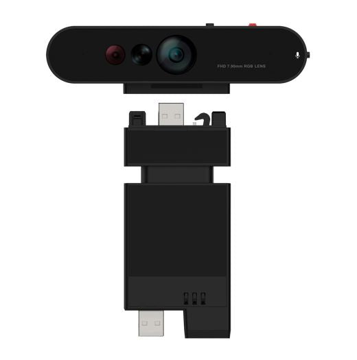 LENOVO ThinkVision MC60 (S) Monitor Webcam 1080p IR & RGB dual-sensor Adjustable FOV: 65Â°-90Â° AI enhance noise-cancelling MIC Physical privacy shutter
