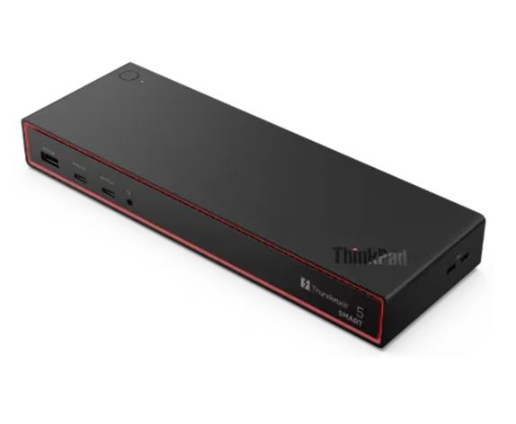LENOVO ThinkPad Thunderbolt 5 Smart Dock 7500 - 180W PD 2xThunderbolt 5 2xUSB-C 1xHDMI 2xDP 3xUSB-A 1x2.5Gb LAN Audio Jack Supports 5 displays
