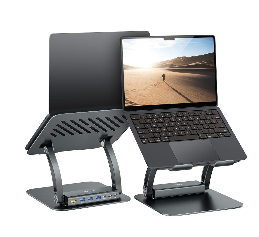 mbeatÂ® Stage P6 Laptop Stand with USB-C Dock