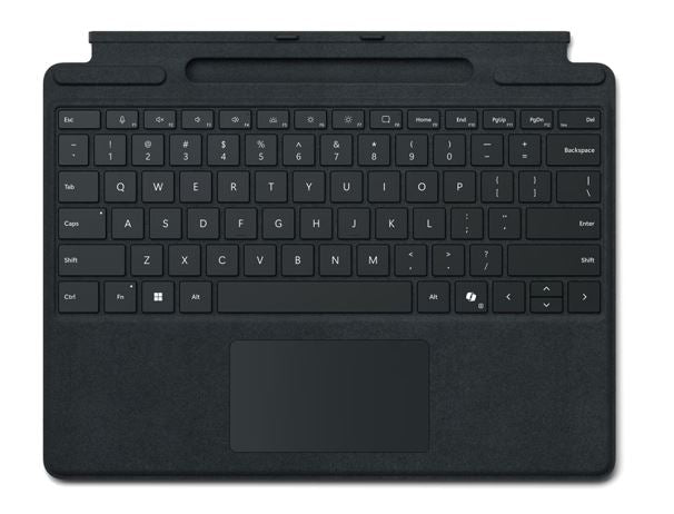 Microsoft Surface Pro 8/9/X/10/11/12 Business Signature Mechanical & Backlit Key Large Type cover Keyboard Black No-PEN