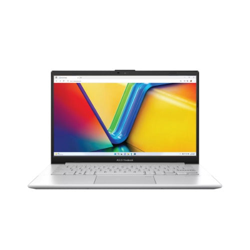 ASUS Vivobook Go 14' FHD 250nit Anti-Glare AMD Athlon Silver 10 4GB LPDDR5 onboard 128GB SSD Win 11 Home Wi-Fi 6E Privacy Shield 1.38kg Cool Silver 1Y