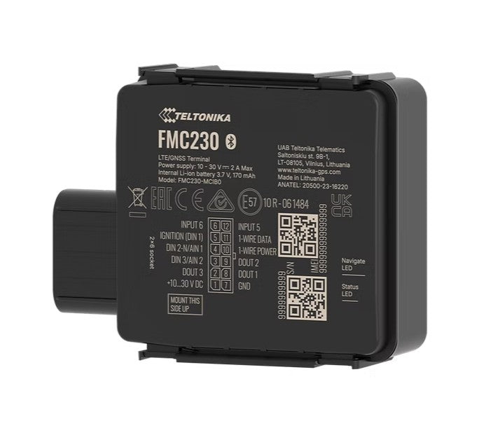 Teltonika FMC230 Waterproof 4G LTE Cat 1 tracker with flexible inputs, IP67