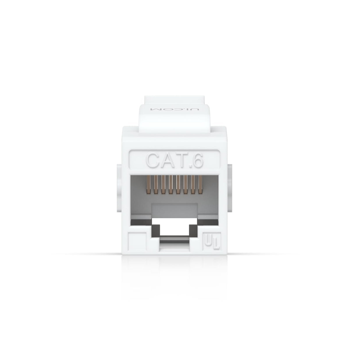 Ubiquiti Cat6 Keystone Coupler, 12-Pack, White, Pass-Through Cat6 Keystone Coupler For Connecting Pre-Terminated Ethernet Cables Seamlessly.