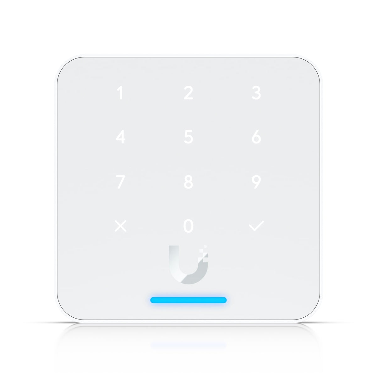 Ubiquit Reader Flex, White ,Third-generation NFC Card Reader With A Keypad & Apple Touch Pass Support, Outdoor IP55, Power via POE
