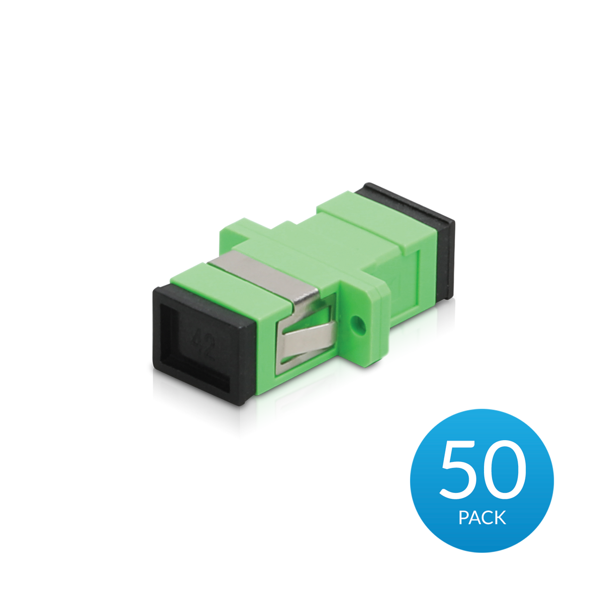Ubiquiti UFiber APC Adapterï¼Œ 50 Packï¼Œ SC/APC to SC/APC