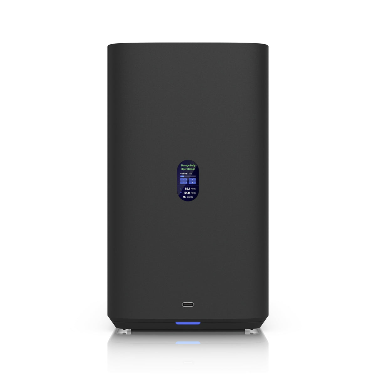 Ubiquiti UNAS 4, Black, UniFi Network Attached Storage(4) 2.5/3.5'HDD Bays, (2)M.2NVMe SSD, 2.5GbE Networking, USB-C Conn, PoE+++ Adapter Compact