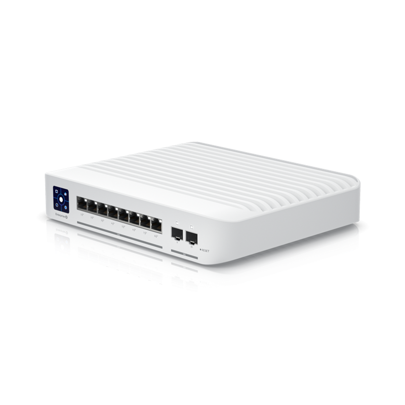 Ubiquiti Switch Enterprise 8-port PoE+ 8x2.5GbE, Ideal For Wi-Fi 6 AP, 2x 10g SFP+ Ports For Uplinks, Managed Layer 3 Switch,