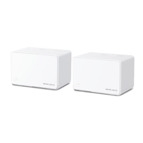 Mercusys Halo H80X(2-pack) AX3000 Whole Home Mesh Wi-Fi 6 System, 3000 Mbps Dual Band Wi-Fi, Up to 460 Square Meters, 574/2402 Mbps, MU-MIMO (WIFI6)