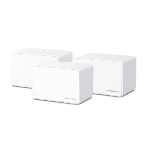 Mercusys Halo H80X(3-pack) AX3000 Whole Home Mesh Wi-Fi 6 System,3000 Mbps Dual Band Wi-Fi, Up to 650 Square Meters, 574/2402 Mbps, MU-MIMO (WIFI6)