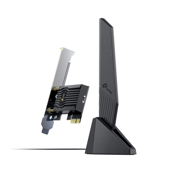 (E)TP-Link Archer TXE73E AXE5400 Wi-Fi 6E Bluetooth PCIe Adapter 574Mbps at 2.4 GHz + 2402Mbps at 5 GHz + 2402 Mbps at 6 GHz