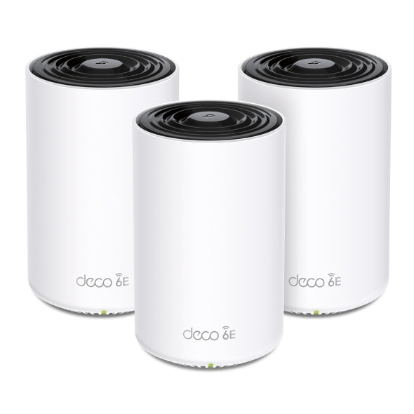 (CH)TP-Link Deco XE75 AXE5400 Tri-Band Mesh Wi-Fi 6E System(3-pack) 574 Mbps at 2.4 GHz + 2402 Mbps at 5 GHz + 2402 Mbps at 6 GHz