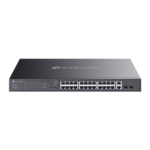 (CH)TP-Link ES228GMP Omada 28-Port Gigabit Easy Managed Switch with 24-Port PoE+,  Fast PoE, Perpetual PoE, Flow Control, Loopback Detection, Port Iso